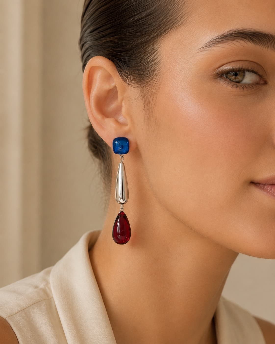 Acrylic Water Drop Pendant Earrings 4