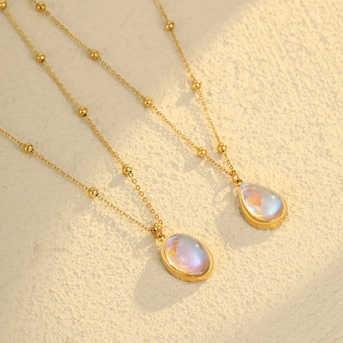 Moonstone Drop Necklace 5