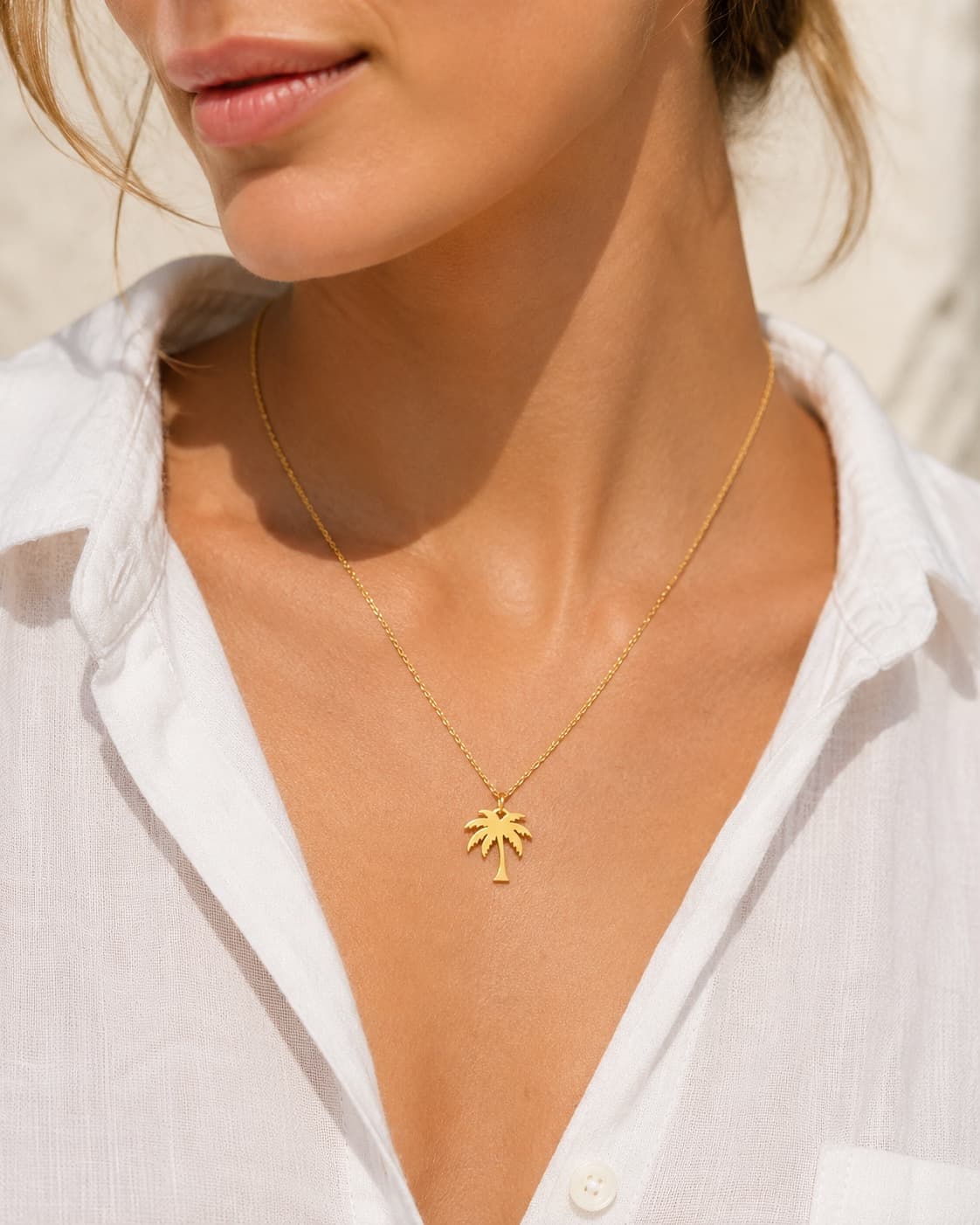 Palm Tree Pendant Necklace 5