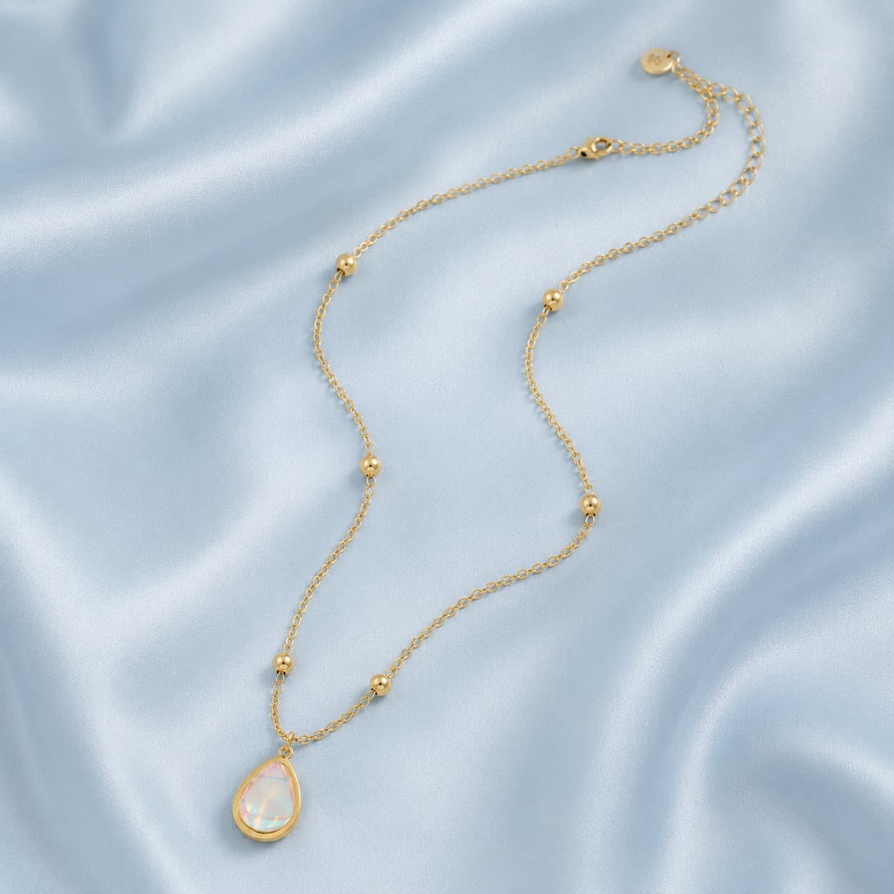 Moonstone Drop Necklace